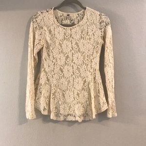 Long Sleeve Lace Top